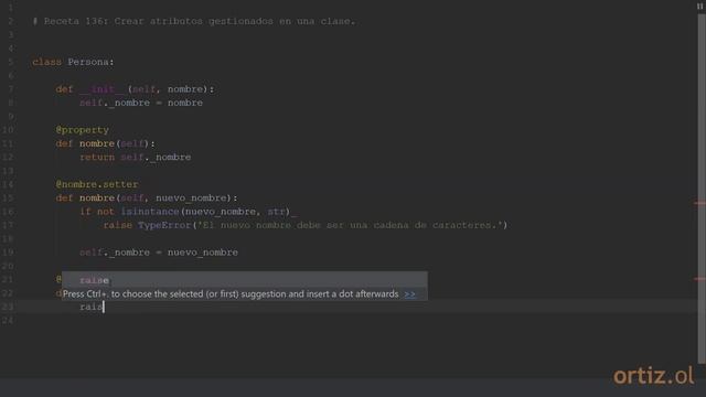 Python 3 - Receta 136: Crear Atributos Gestionados en una Clase смотреть онлайн