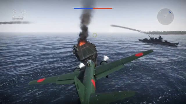 War Thunder Sinking Carrier Glitch смотреть онлайн