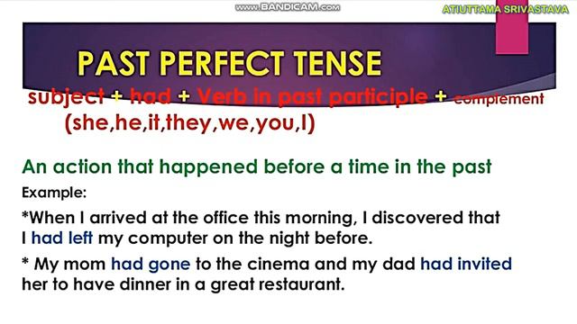 Present & Past Perfect Tense смотреть онлайн