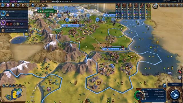 Civilization 6 New Frontier Pass: Deity game with Lady Six Sky of the Mayans. смотреть онлайн