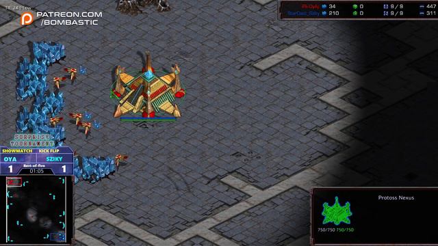 BSL Surprise Tournament - Showmatch - OyA vs Sziky - PvZ - bo5 - StarCraft BroodWar Remastered смотреть онлайн