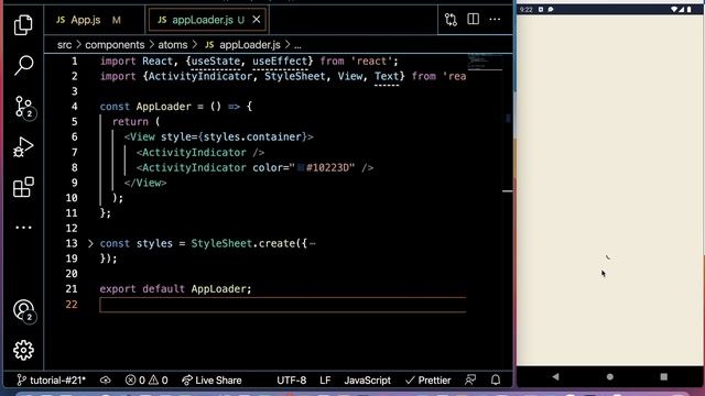 #21 React Native Activity Indicator | Loader | Progress Bar | Loading Symbol смотреть онлайн