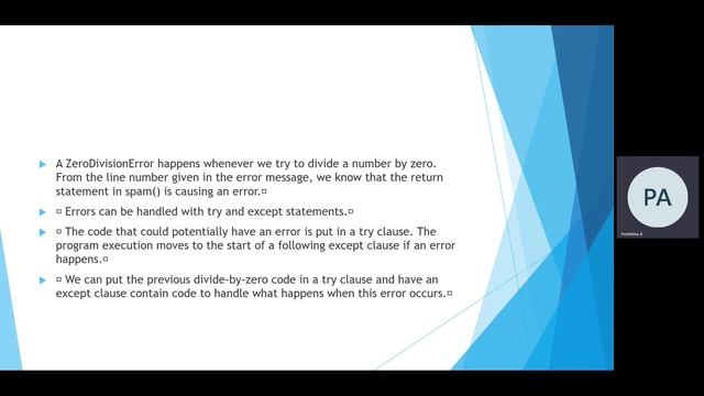 exception handling in python смотреть онлайн