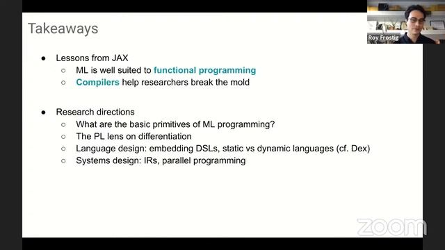 Stanford MLSys Seminar Episode 6: Roy Frostig on JAX смотреть онлайн