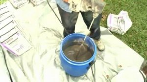 Наливной пол частичная заливка