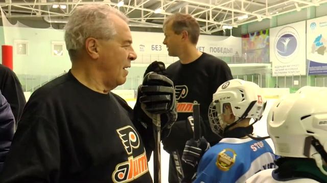 Ледовый дворец "Биектау" посетили легенды мирового хоккея - ХК "Филадельфия Флайерз"" смотреть онлайн