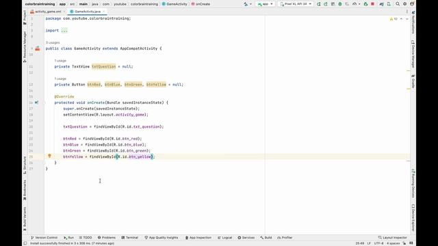 Creating Your First Android Game in Android Studio | Android App Development (2023) смотреть онлайн