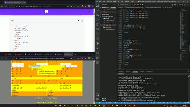 HTML5 Boot Strap 5 Crash Course 2022 - #3 Layout - Grid System смотреть онлайн