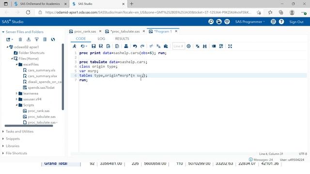 In SAS How to Create Tables Like Pivot |PROC TABULATE in SAS | Learnerea смотреть онлайн