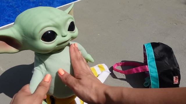 Baby Yoda Packing Travel bag For Vacation Grogu смотреть онлайн