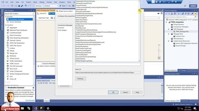 How to move the data from D365 OData to OLE DB destination using SSIS - Part 1 смотреть онлайн