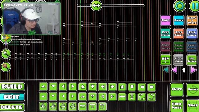 Making a COLOR BASS song in Geometry Dash. смотреть онлайн