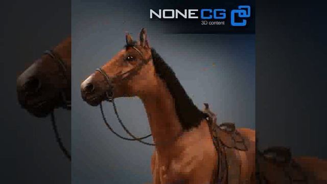 Western Horse 3D model from CGTrader.com смотреть онлайн