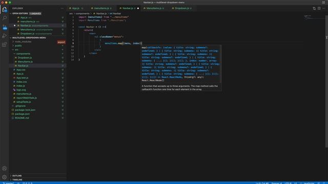 Multilevel dropdown menu creating in ReactJS смотреть онлайн