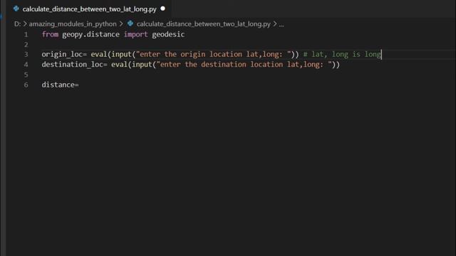 Calculate distance between two lat long in python смотреть онлайн