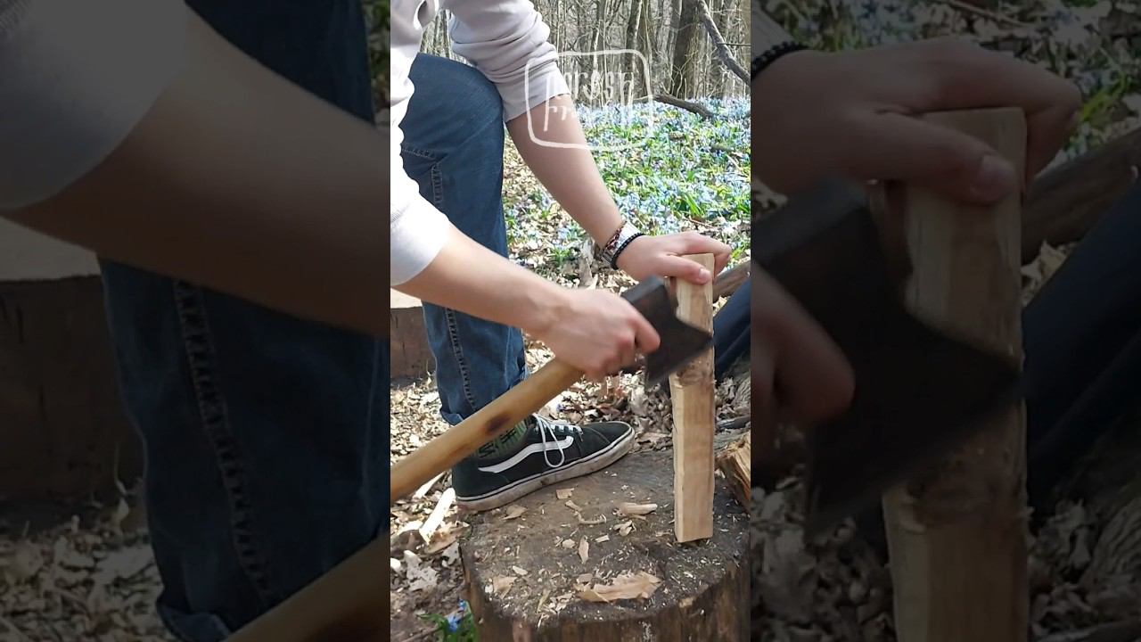 БЕЗДАРНЫЙ ТЕСТ ТОПОРА! #бушкрафт #выживание #нож #bushcraft #ковка #forest #survival #самоделки смотреть онлайн