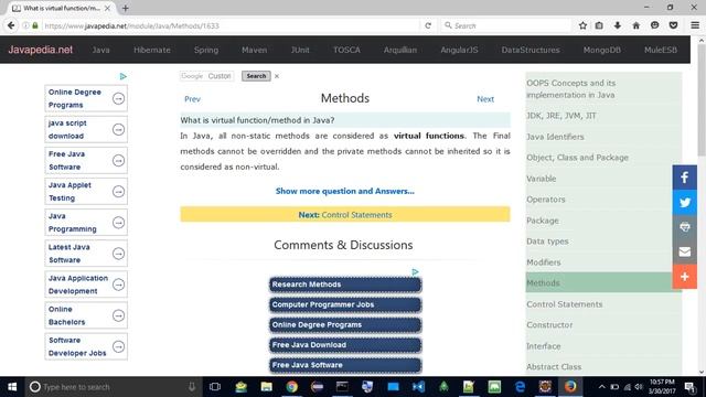 What is virtual function/method in Java?
| javapedia.net смотреть онлайн