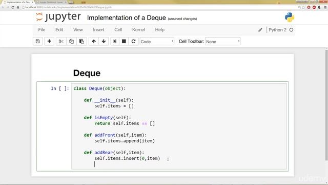 Implementation of Deque-33 смотреть онлайн
