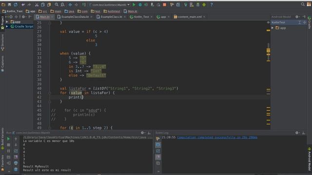 Kotlin - Variables y sentencias de control en Kotlin con Android Studio смотреть онлайн