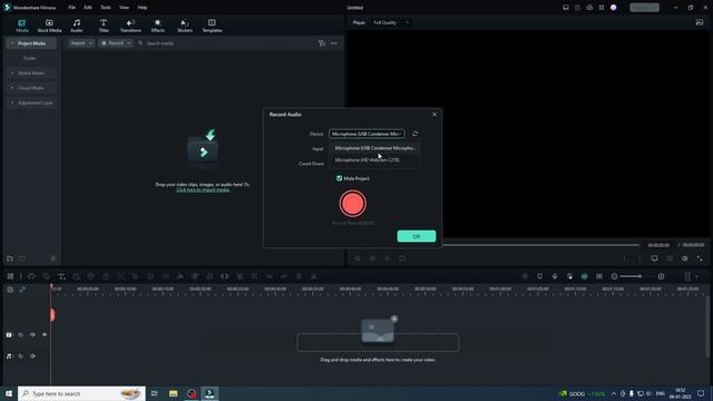 How to SetUp Mic in Filmora in PC Laptop | Filmora Me Mic Setting смотреть онлайн