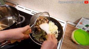 ЖАРЕНЫЕ БЕЛЫЕ ГРИБЫ В СМЕТАНЕ