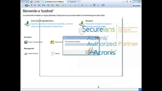 Acronis Backup and Recovery 11.5 recuperación de imagen Win 2008 Server смотреть онлайн
