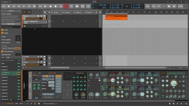 Channel-16 modulator in Bitwig Studio explained смотреть онлайн