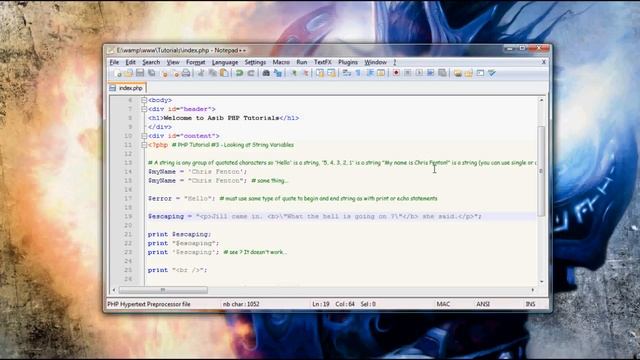 PHP Tutorial #4 смотреть онлайн