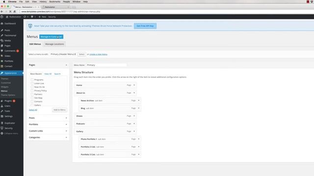 How to change name of menus in wordpress radio station template смотреть онлайн