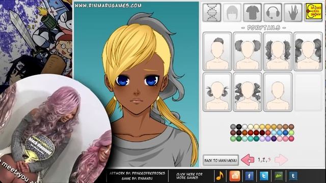 Как сделать аватарку в стиле аниме, если не умеешь рисовать Mega Anime Avatar Creator rinmarugames смотреть онлайн