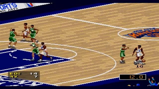 NBA Live 97 (Sega Genesis) - Boston Celtics at New York Knicks смотреть онлайн