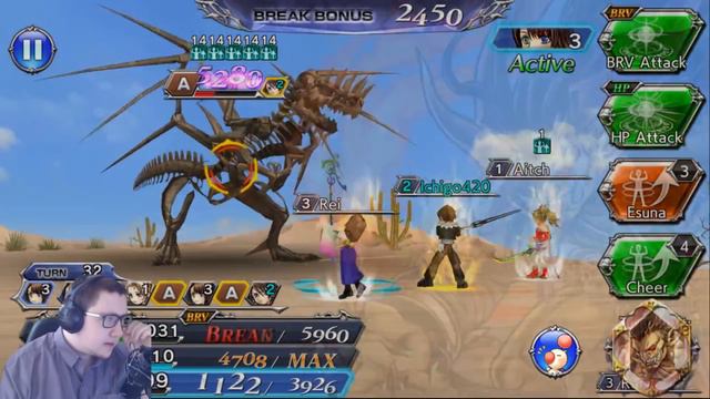 DRAGON COOP FT. SETZER'S HORRIBLE SELF AND GUNBLADE- Dissidia Final Fantasy Opera Omnia - Android смотреть онлайн