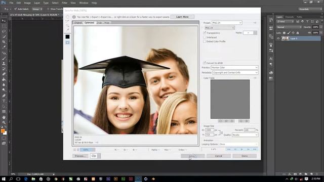How to Optimize image save for web in photoshop CC смотреть онлайн