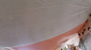 Установка багета без лазерного уровня, проводки, сафитов, люстры, натяжной потолок