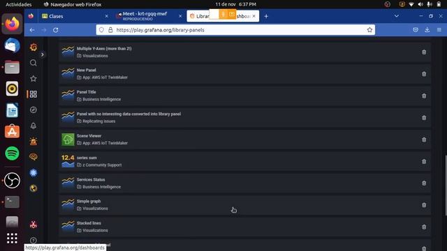 Utilización de Grafana mostrando un Dashboard importado смотреть онлайн