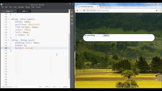 Animated Search box with HTML and CSS | No Javascript or JQuery смотреть онлайн