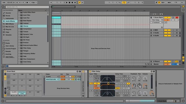 Обзор Ableton Live Filter Delay