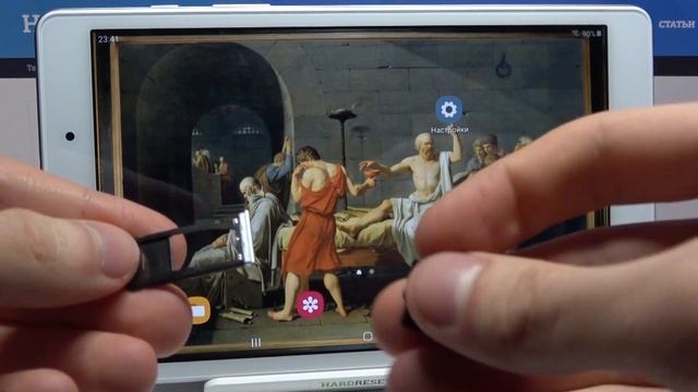 Как установить в SAMSUNG Galaxy Tab A 2019 sim i sd карту? SIM и SD карта в SAMSUNG Galaxy смотреть онлайн