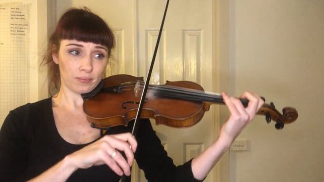 Violin Polo Studies No.11 F Major - Crossing The Fingers! Half Position, Posture, Slowly Broken Dow