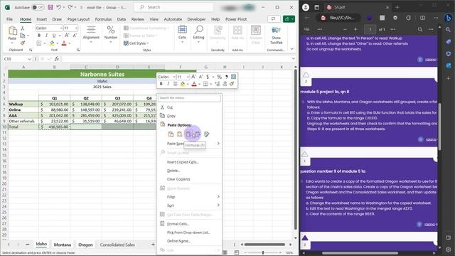 Full Tutorial of Module 5: SAM Project 1a | New Perspectives Excel 2019 смотреть онлайн