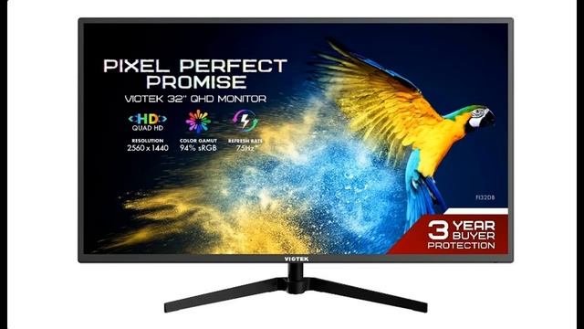 VIOTEK FI32DB 32” 75Hz QHD 1440p Monitor IPS 10-bit Color Display смотреть онлайн