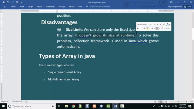 ARRAY IN JAVA PART 1 || AMJAD ALI || IN HINDI/URDU смотреть онлайн
