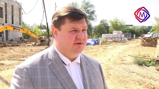 Глава Г.о.Подольск побывал на строительстве СОШ №7 мик-на Климовск. смотреть онлайн