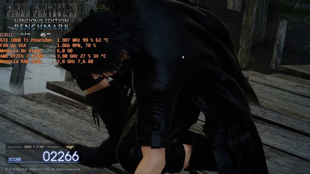 FINAL FANTASY XV BENCHMARK "4K HIGH" - RYZEN 7 1700X + GTX 1080TI смотреть онлайн