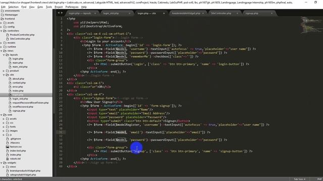 [Yii2 framework] custom layout login-register step2 смотреть онлайн