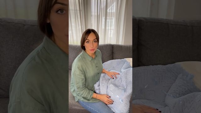 Плед для новорожденного на выписку вязаный утепленный обзор смотреть онлайн