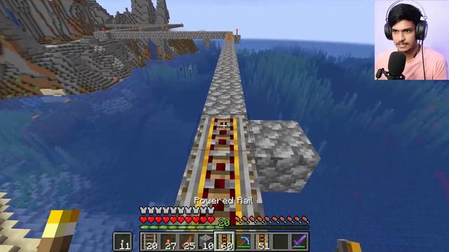 I BUILD BIGGEST RAIL NETWORK IN MINECRAFT TO REACH PANDA ISLAND #34 смотреть онлайн