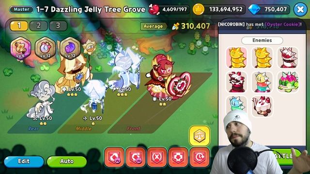 JELLY WORMS | 1-7 Master Mode | Shaded Dazzling Jelly Tree Guide | Auto | Cookie Run Kingdom смотреть онлайн