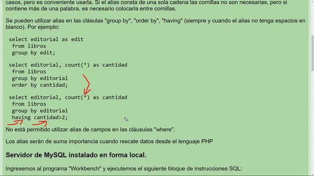 MySQL Ejercicio: 255 Introducción al Concepto de Alias AS para Renombrar Columnas o Tablas (Parte 2 смотреть онлайн