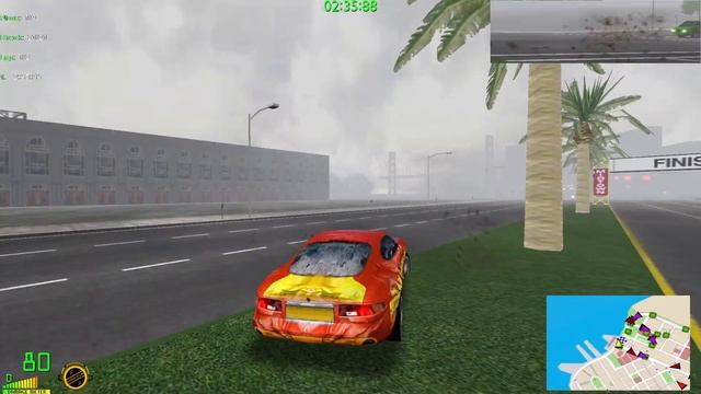 Midtown Madness 2 - Motorway Madness - Golden Gate Racepack Circuit[Professional] смотреть онлайн